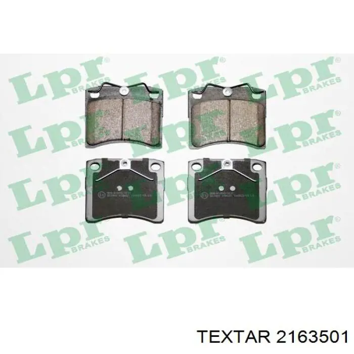 Передние тормозные колодки 2163501 Textar