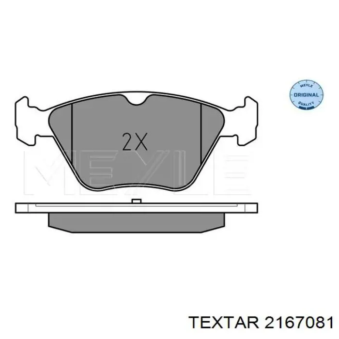 Передние тормозные колодки 2167081 Textar