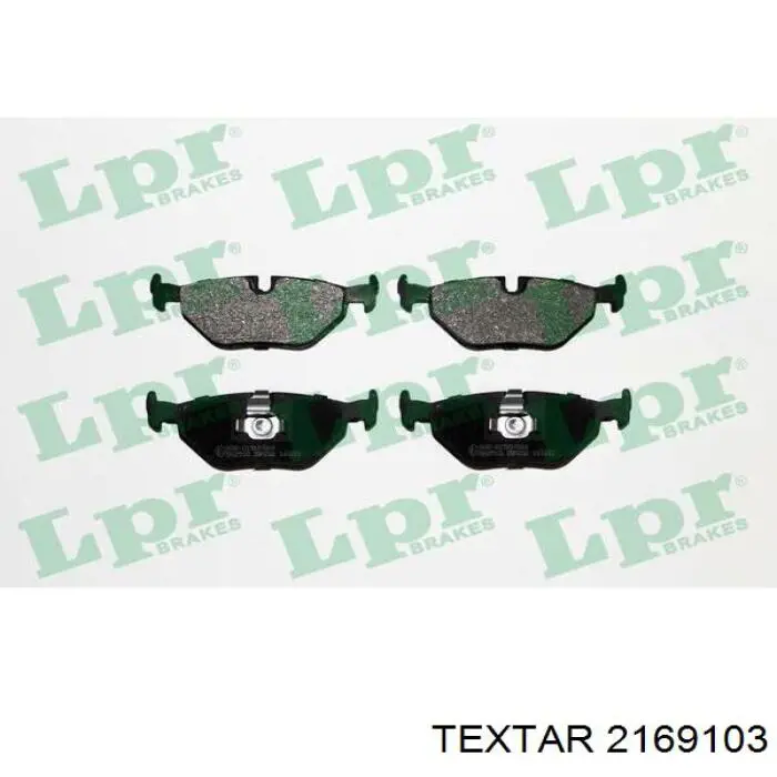 Купить 2169103 Textar Колодки тормозные задние, дисковые