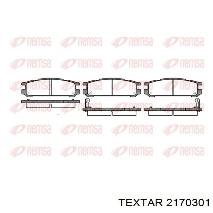 Задние тормозные колодки 2170301 Textar