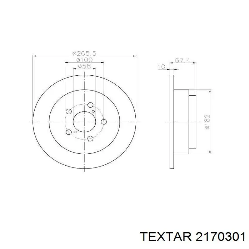 Купить 2170301 Textar Колодки тормозные задние, дисковые