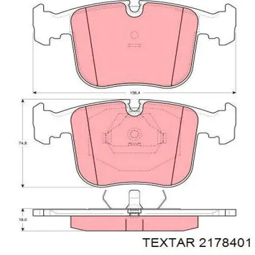 Купить 2178401 Textar Колодки тормозные