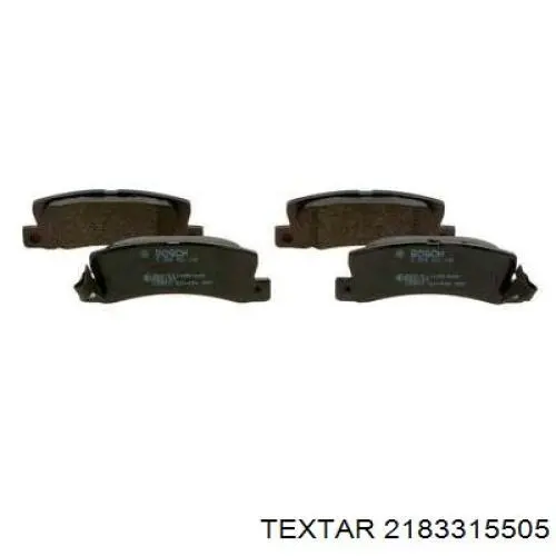 2183315505 Textar Колодки тормозные дисковые комплект
