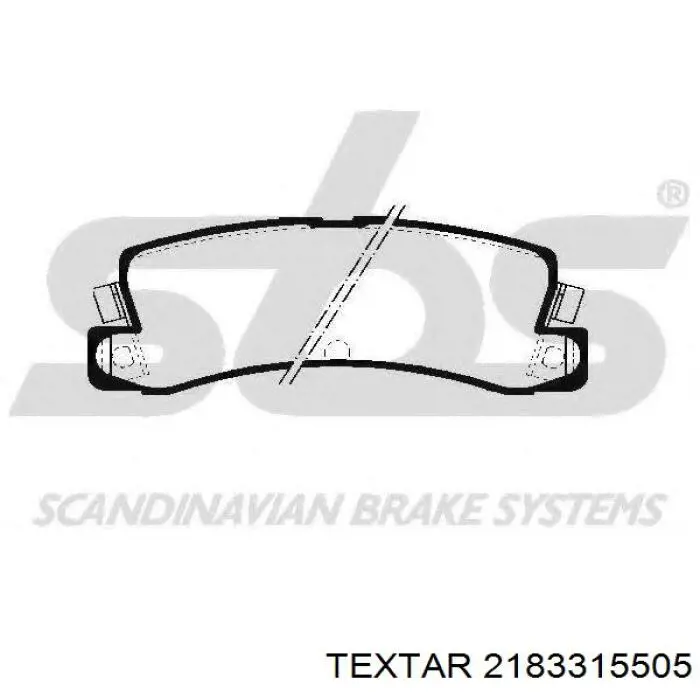 2183315505 Textar Колодки тормозные дисковые комплект