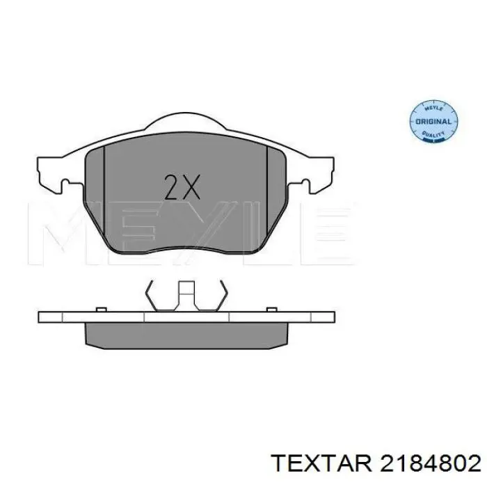 Передние тормозные колодки 2184802 Textar