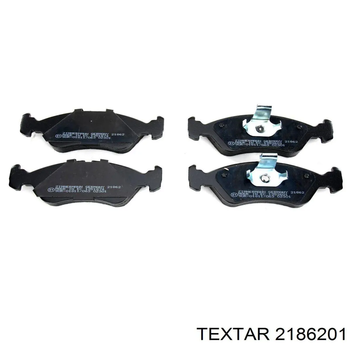 Передние тормозные колодки 2186201 Textar