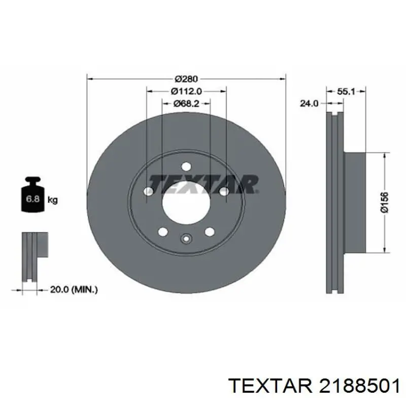 Купить 2188501 Textar Колодки тормозные