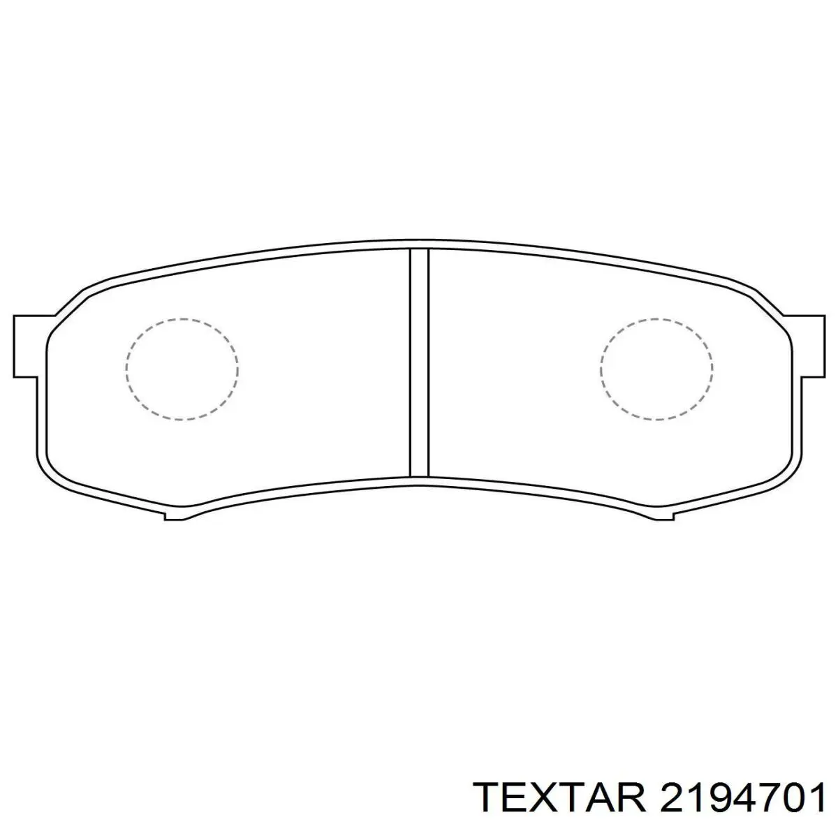 Задние тормозные колодки 2194701 Textar