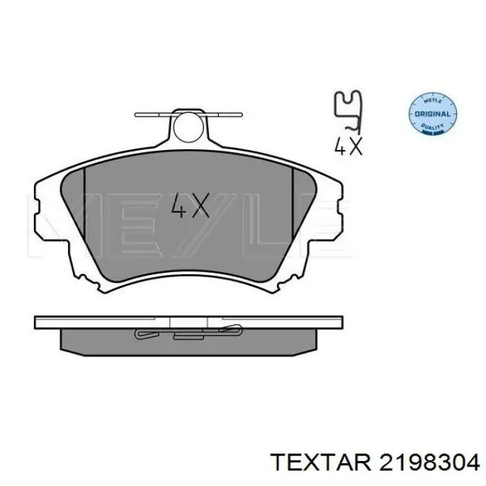 Тормозные колодки Textar 2198304