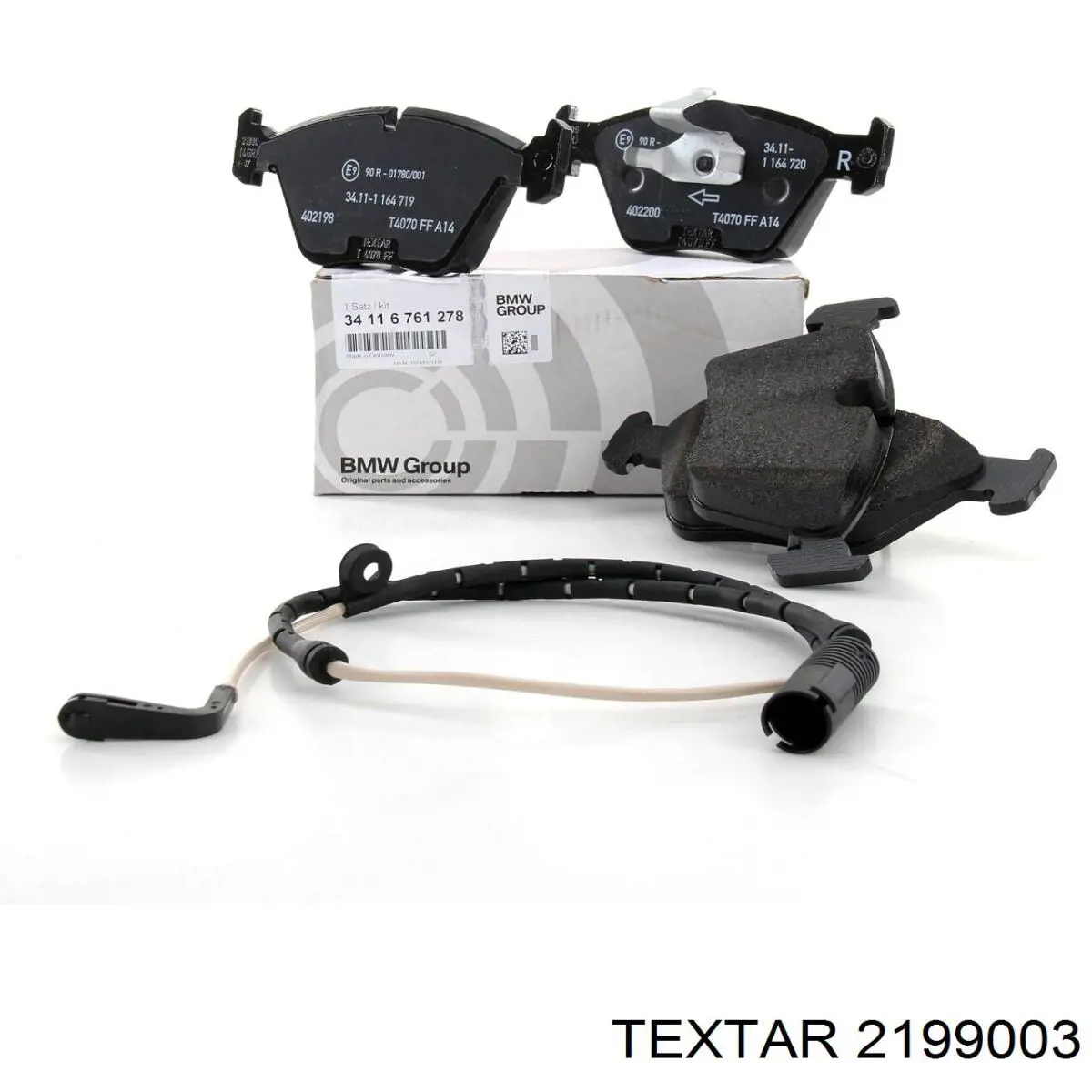 Передние тормозные колодки 2199003 Textar