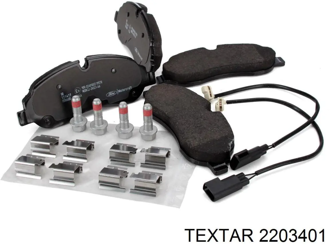 2203401 Textar Колодки передние
