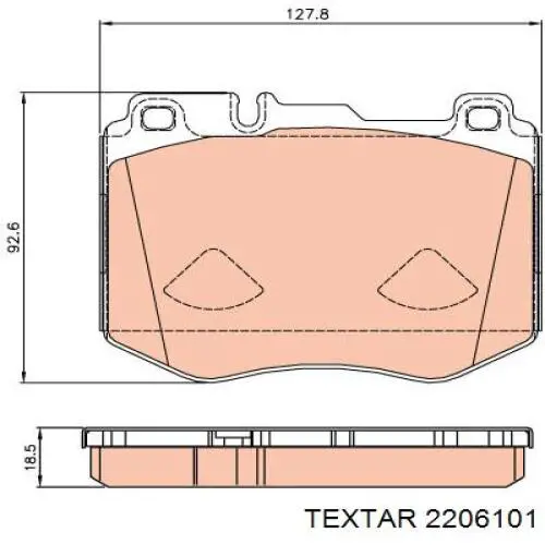 Колодки Textar 2206101 цена, от 70.90 USD