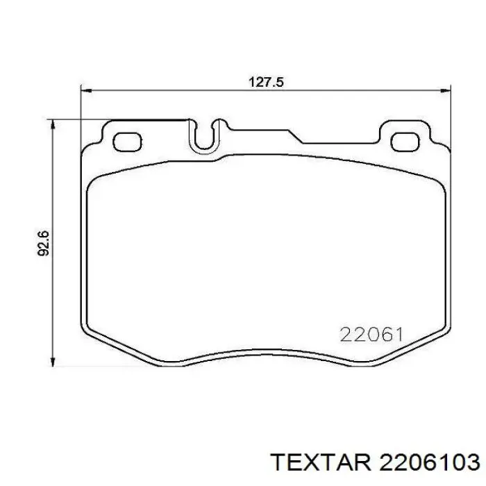 Купить 2206103 Textar Колодки тормозные