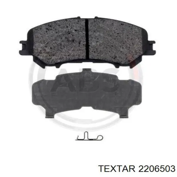Передние тормозные колодки 2206503 Textar