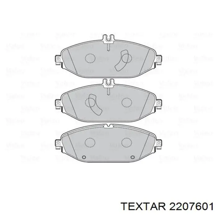 2207601 Textar Колодки передние