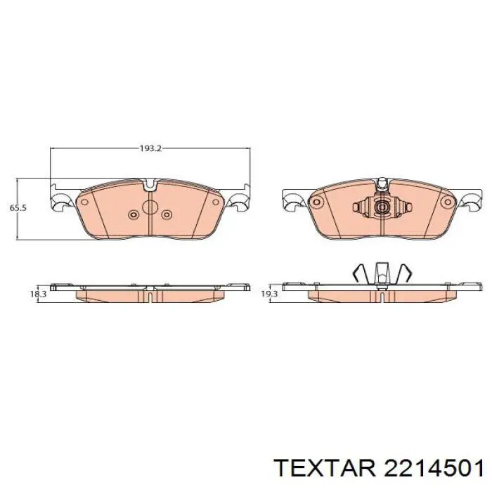 Колодки Textar 2214501 цена, от 79.36 USD