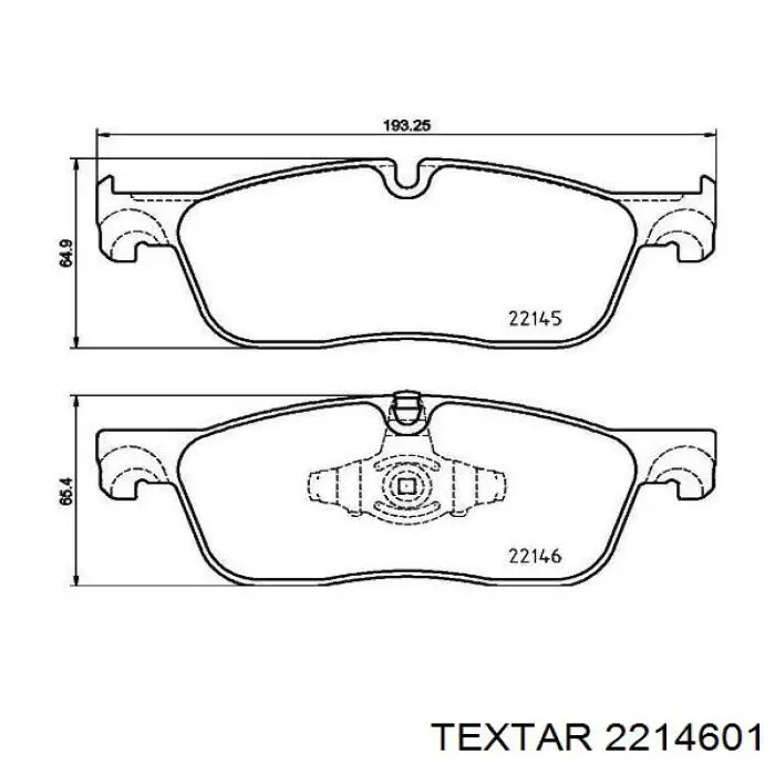 Колодки Textar 2214601 цена, от 67.28 USD