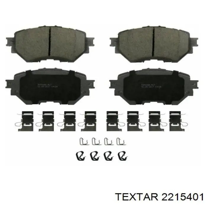 Купить 2215401 Textar Колодки тормозные