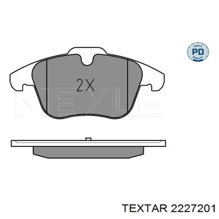 2227201 Textar Колодки передние