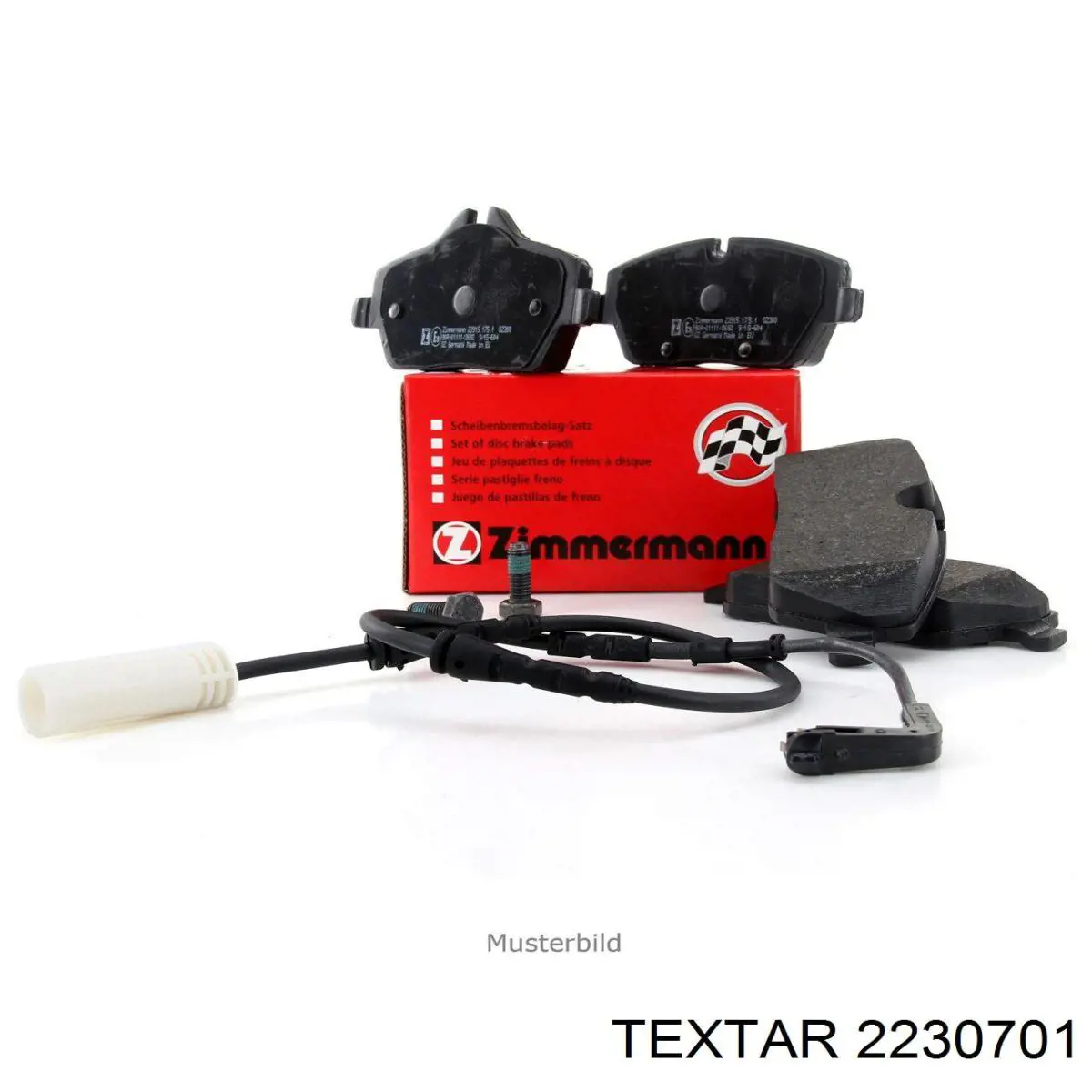 Купить 2230701 Textar Колодки тормозные задние, дисковые