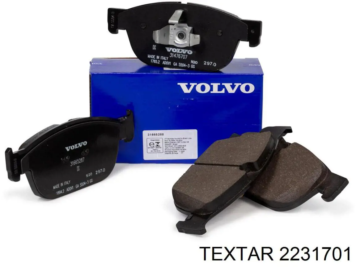 Купить 2231701 Textar Колодки тормозные