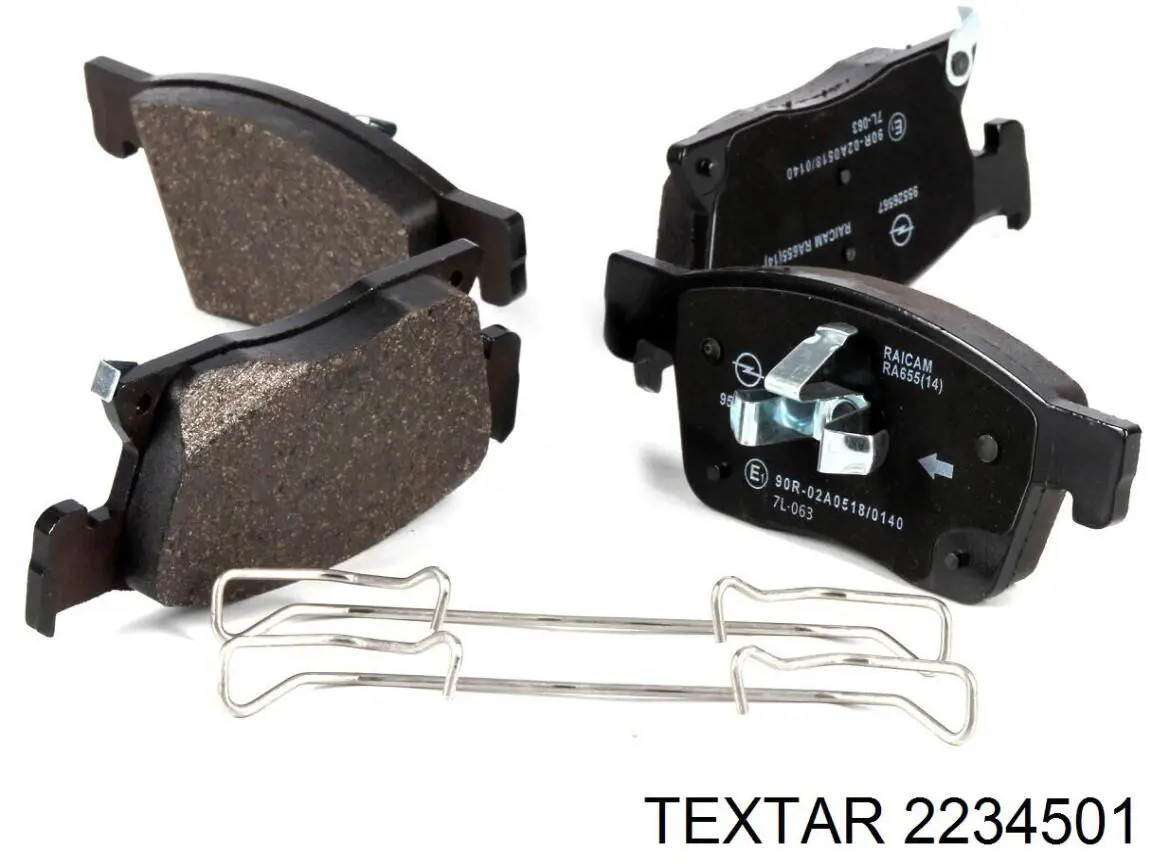 2234501 Textar Колодки передние