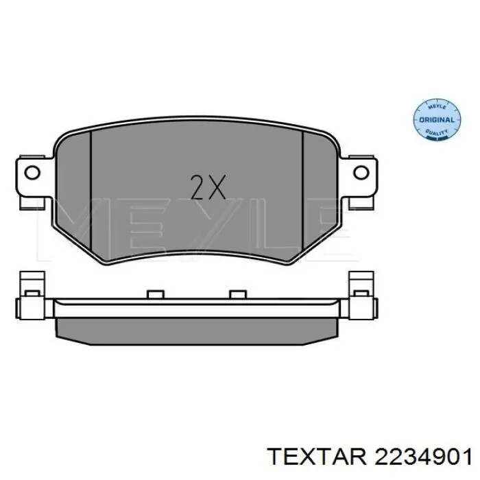Задние дисковые колодки Textar 2234901