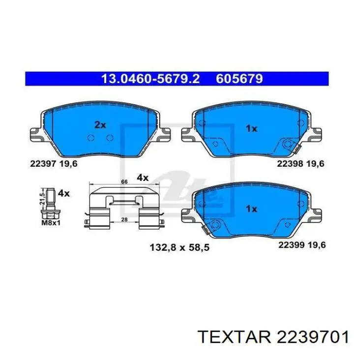 Купить 2239701 Textar Колодки тормозные