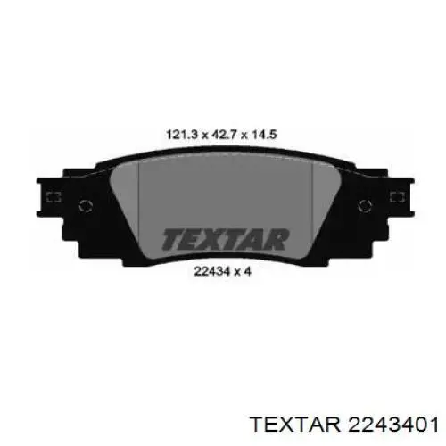 Колодки дисковые  Textar 2243401 цена, от 38.58 USD