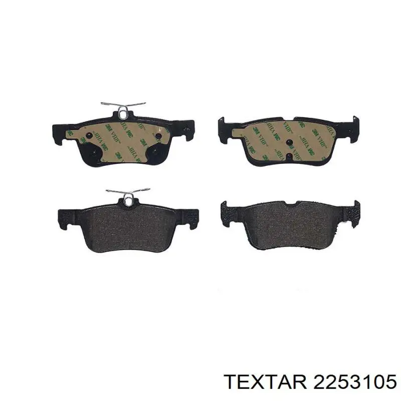 Купить 2253105 Textar Колодки тормозные задние, дисковые