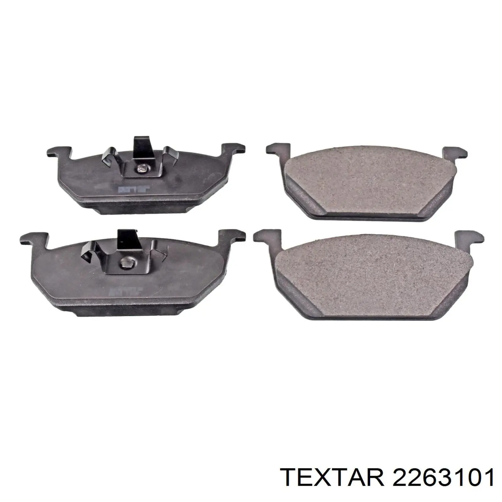 Передние тормозные колодки 2263101 Textar