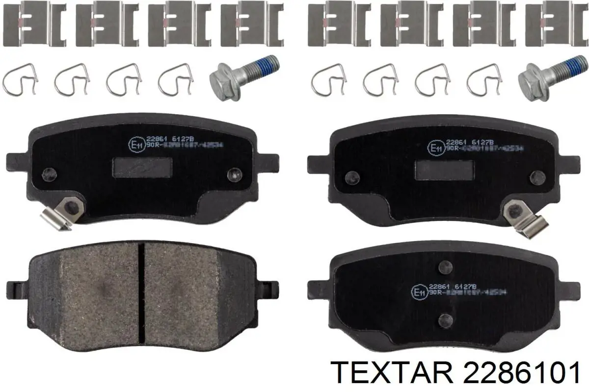 Купить 2286101 Textar Колодки тормозные задние, дисковые