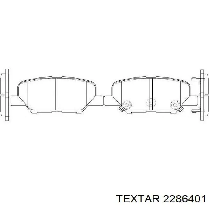 Купить 2286401 Textar Колодки тормозные задние, дисковые