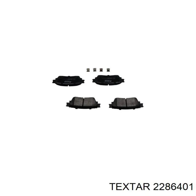 2286401 Textar Колодки тормозные дисковые комплект