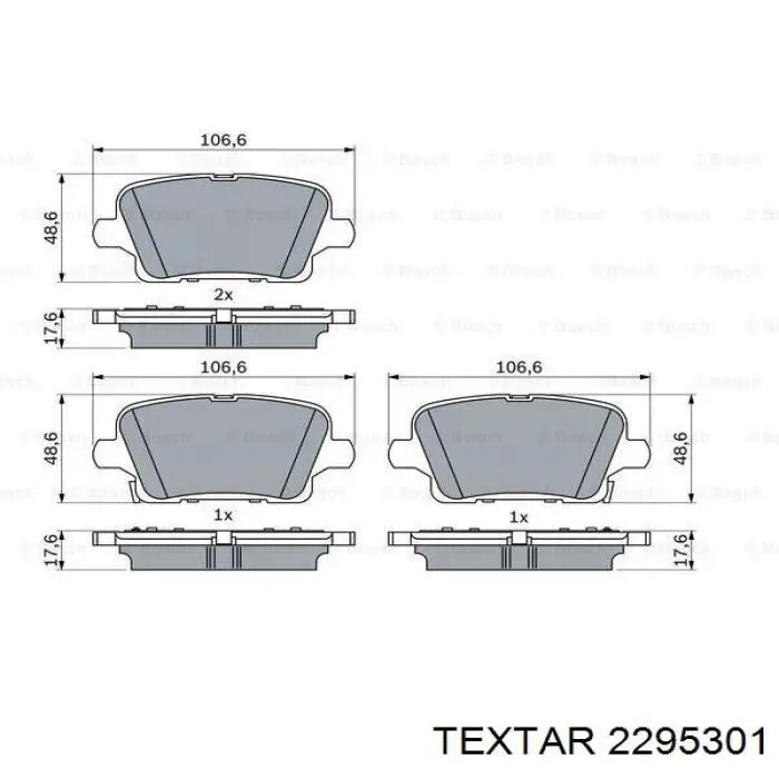 Задние тормозные колодки 16983 Febi