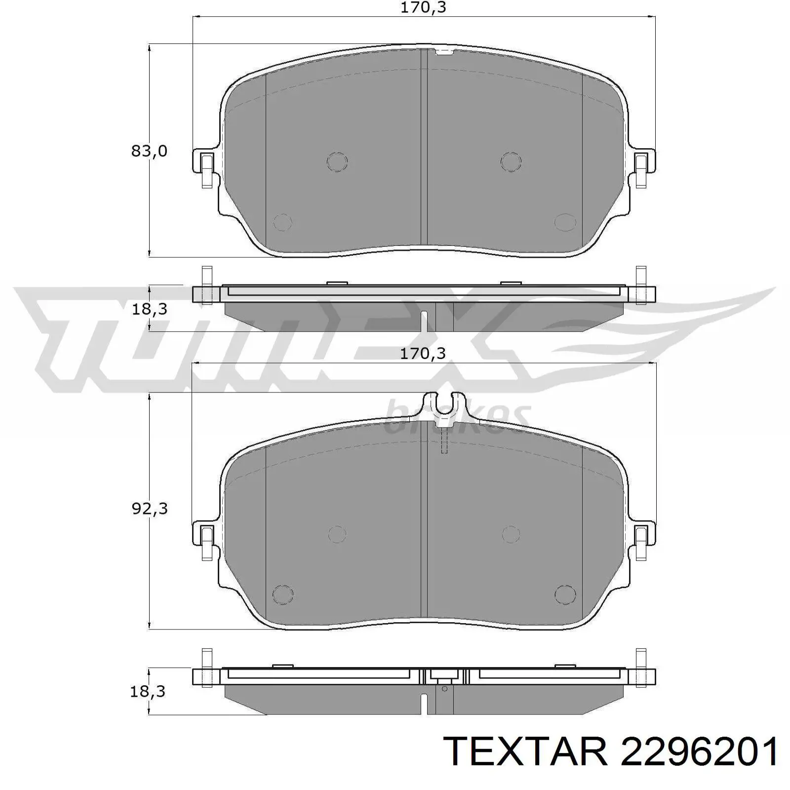 Купить 2296201 Textar Колодки тормозные