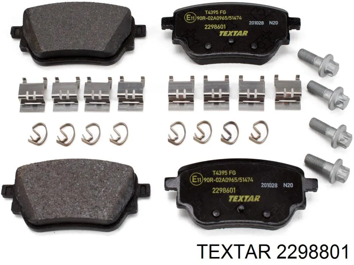 Передние тормозные колодки 2298801 Textar