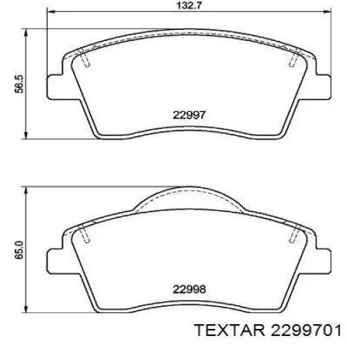 Колодки Textar 2299701 цена, от 64.97 USD