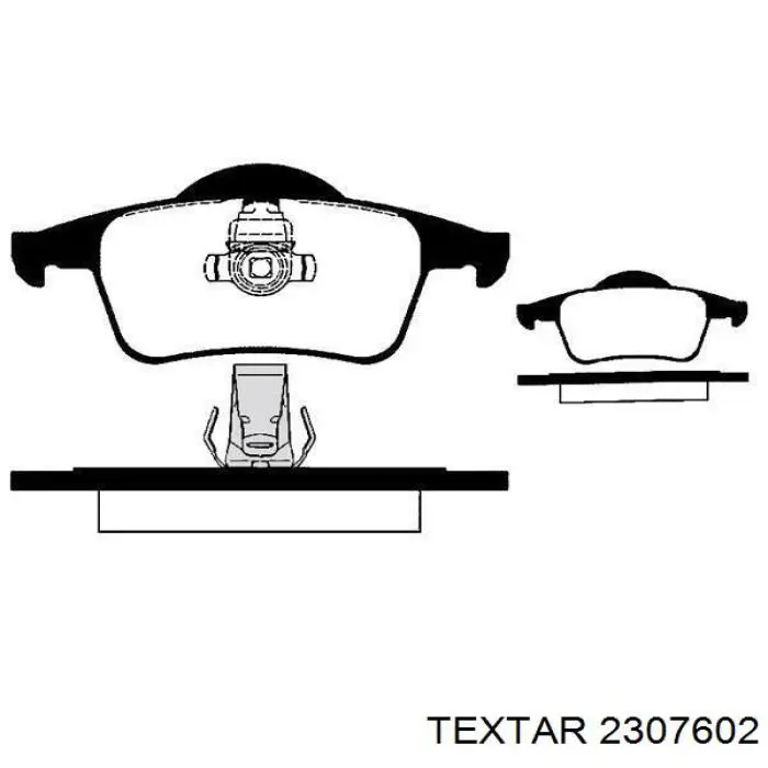 Задние дисковые колодки Textar 2307602