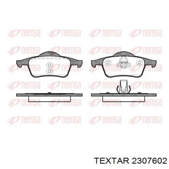Купить 2307602 Textar Колодки тормозные задние, дисковые