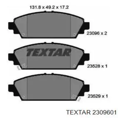 Передние тормозные колодки 2309601 Textar