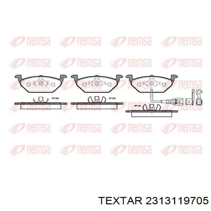 Тормозные колодки Textar 2313119705