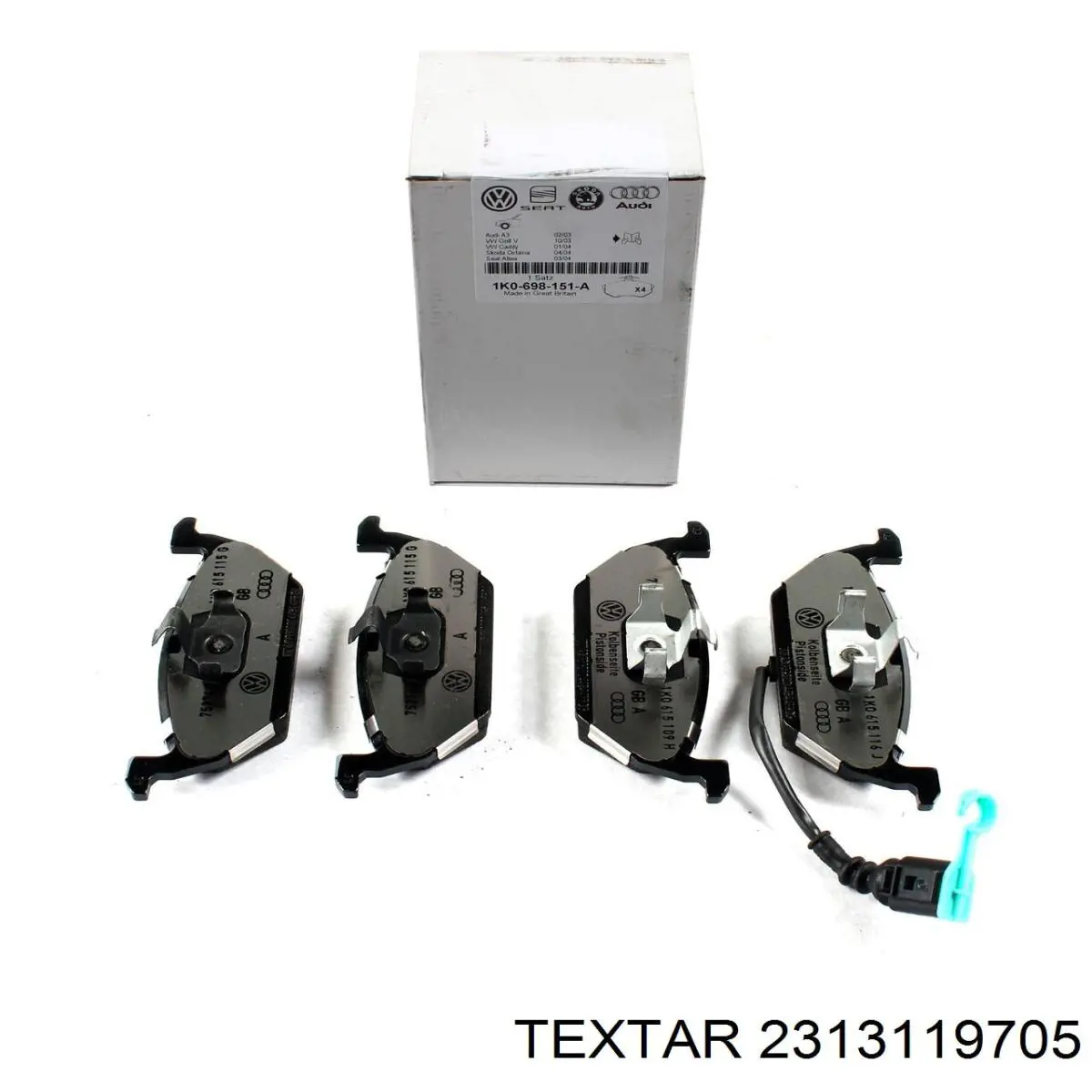 Купить 2313119705 Textar Колодки тормозные
