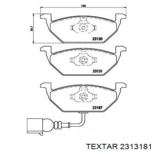 Колодки Textar 2313181 цена, от 22.20 USD