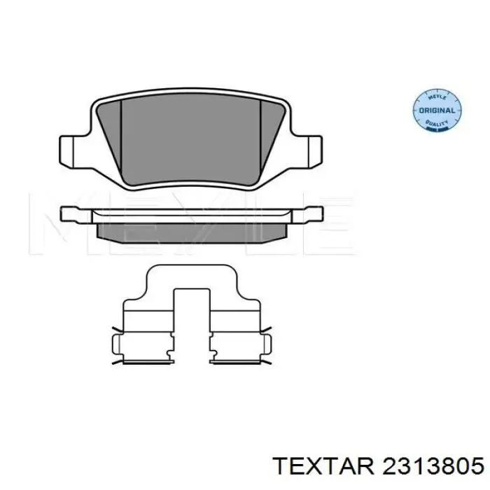 Купить 2313805 Textar Колодки тормозные задние, дисковые