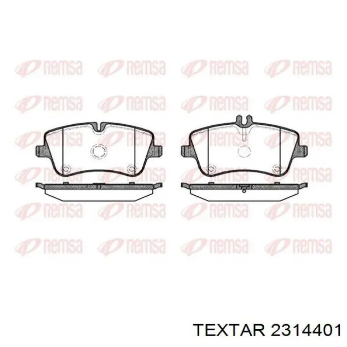 Передние тормозные колодки 2314401 Textar