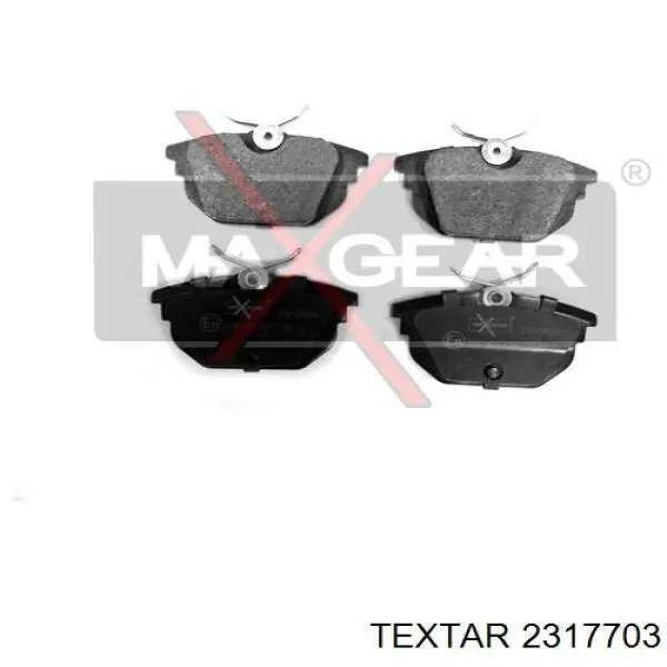 Задние тормозные колодки 2317703 Textar