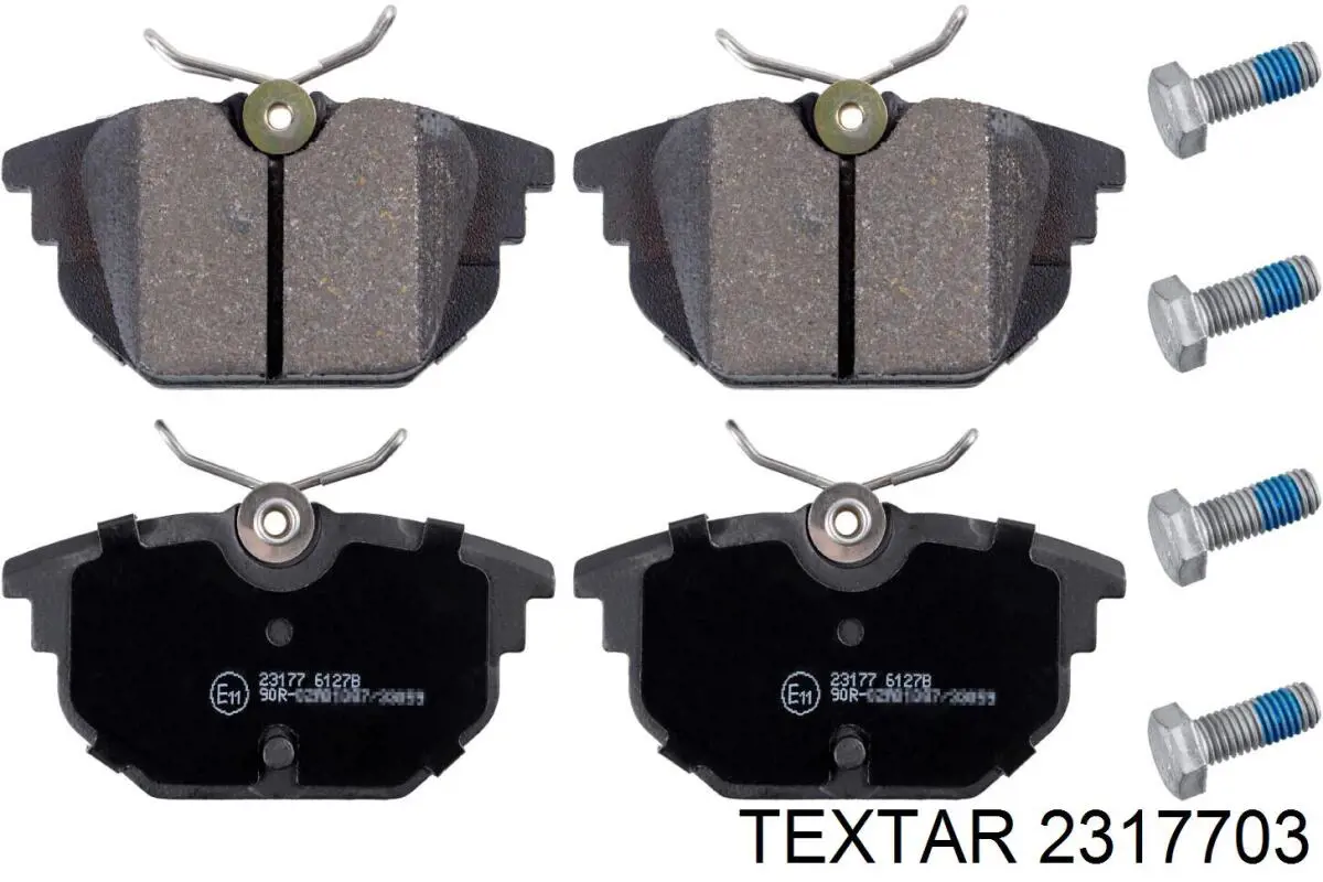 Купить 2317703 Textar Колодки тормозные задние, дисковые