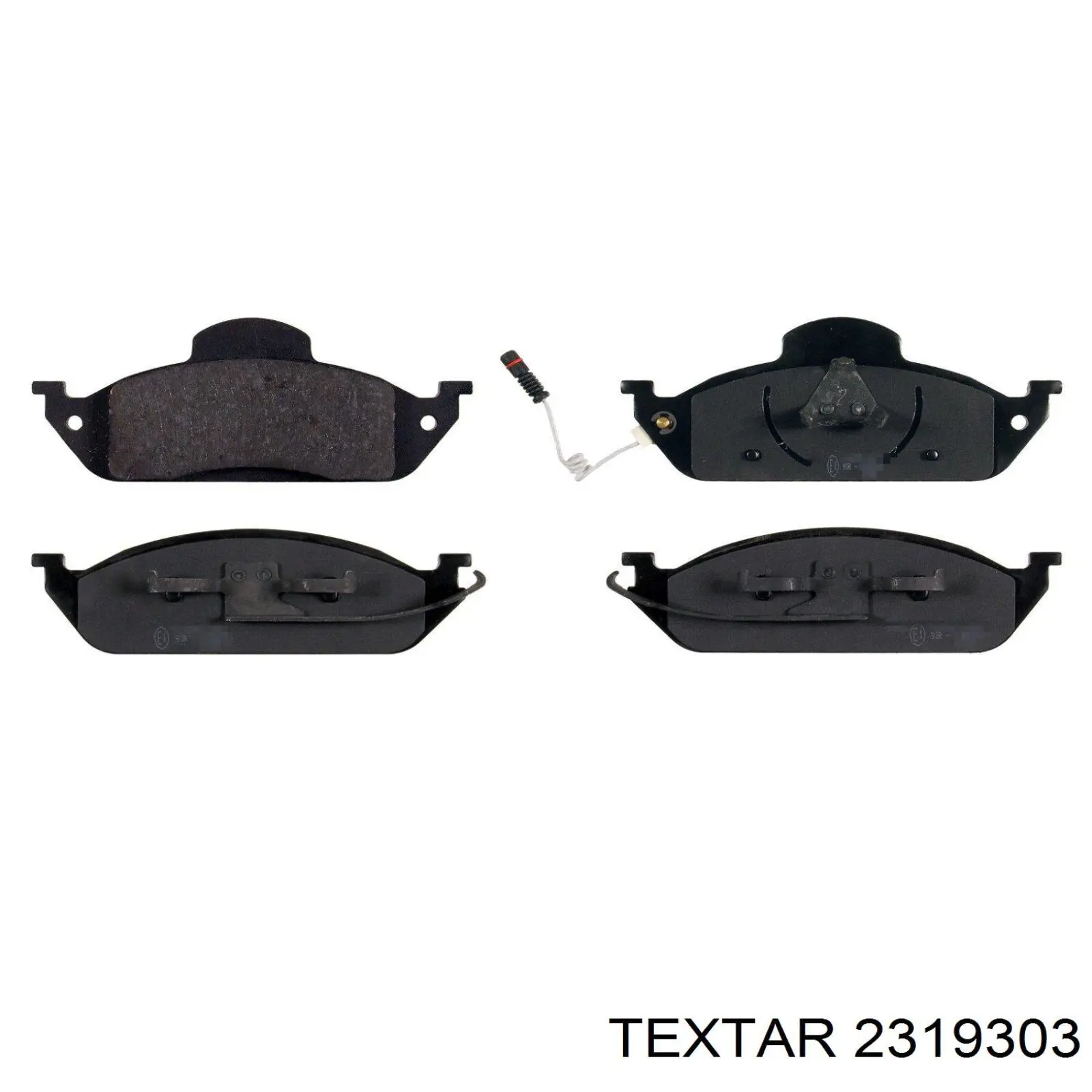 Тормозные колодки Textar 2319303