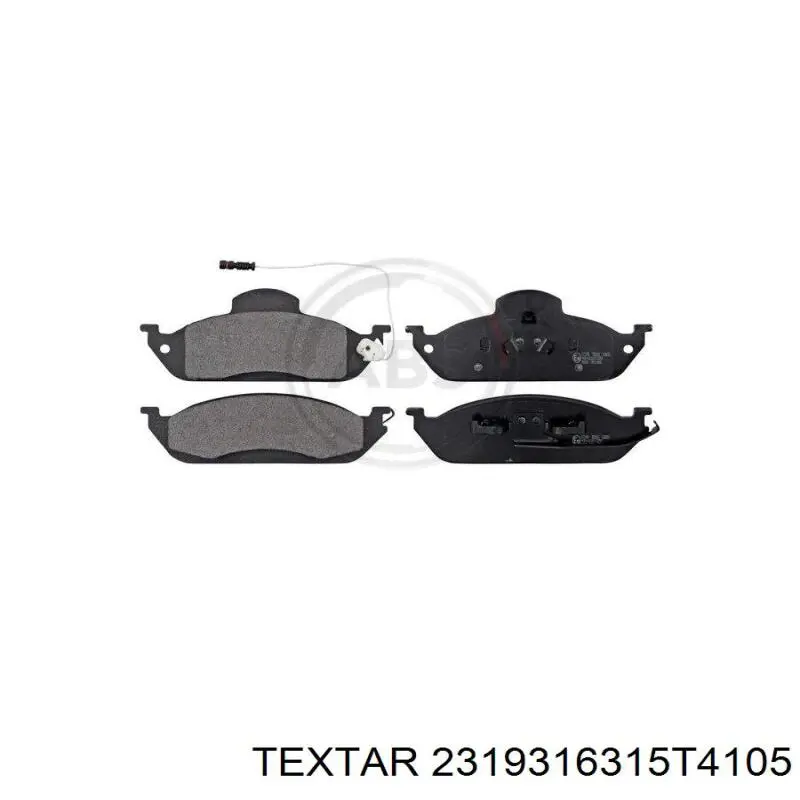2319316315T4105 Textar Колодки передние